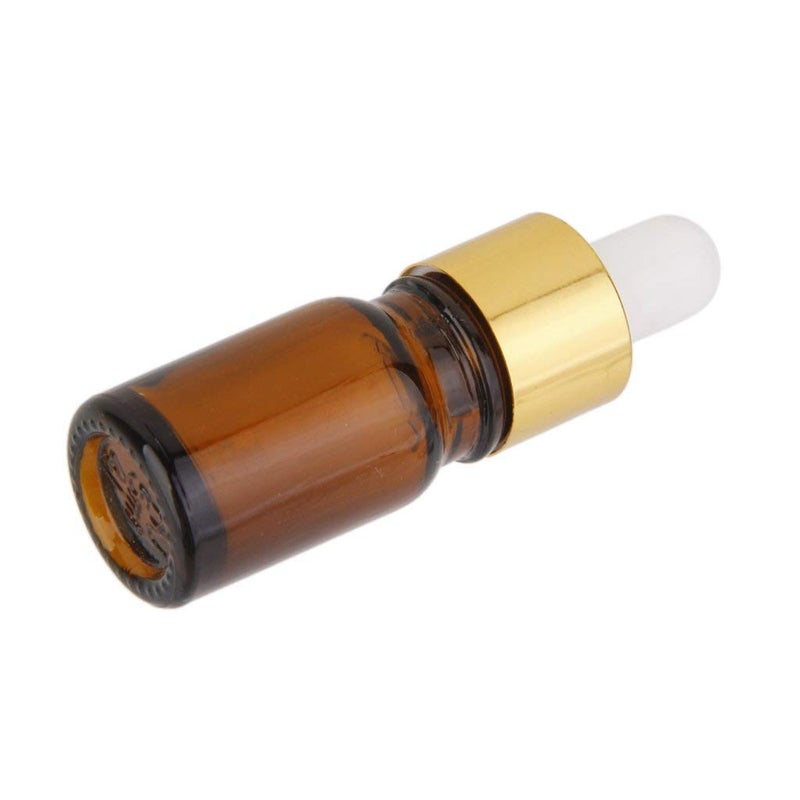 DIY Crafts DIY Crafts Pack Of 5 PC Glass Dropper Bottles Mini Amber Glass Via with Pipette Dropper Bottles Aromatherapy Essential Oil RefiPack Of 5 PC Glass Dropper Bottles  - Image 4