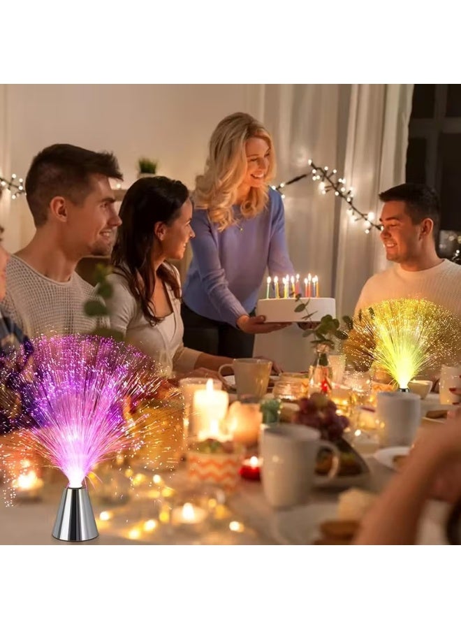 Goolsky Calming Mood LED Color Changing - Fiber Optic Lamp - Battery Powered Night Light with Cone Base - Image 3