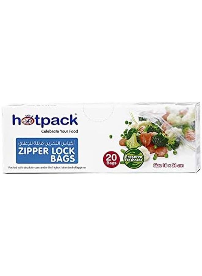 Hotpack Zipper Lock Bag 18 X 21Cm 20Pcs - Image 2