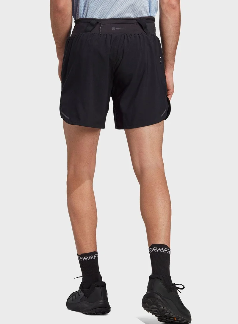 Adidas Agr Short Black Trail Running Shorts For Men Xs5