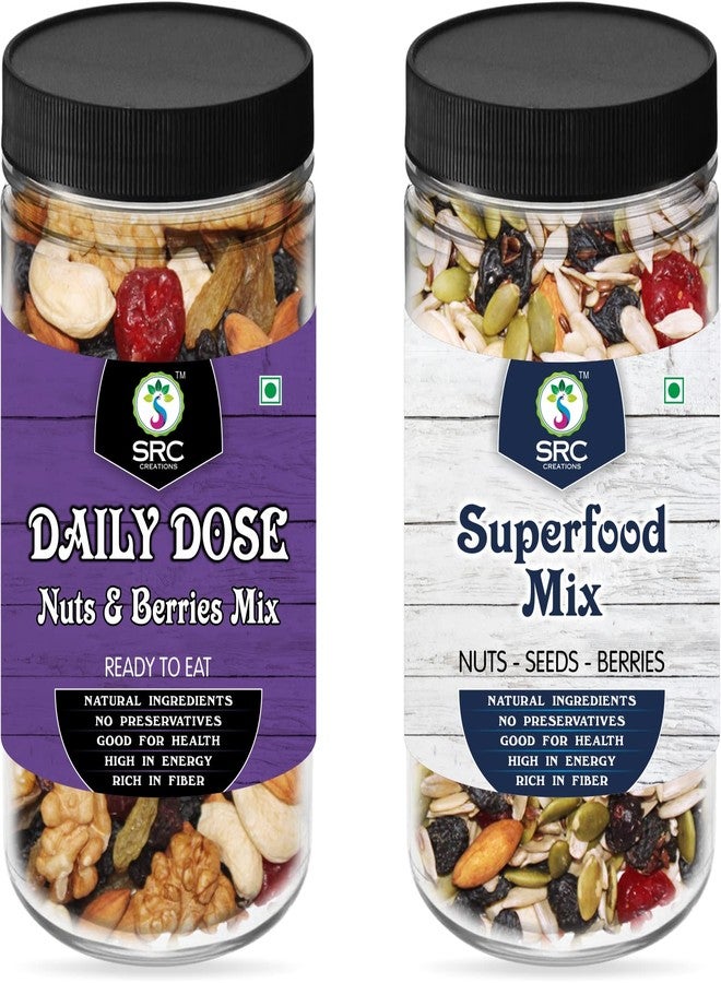 SRC CREATIONS Daily Dose + Superfood Mix | Combo Pack (500g+500g) - Image 1
