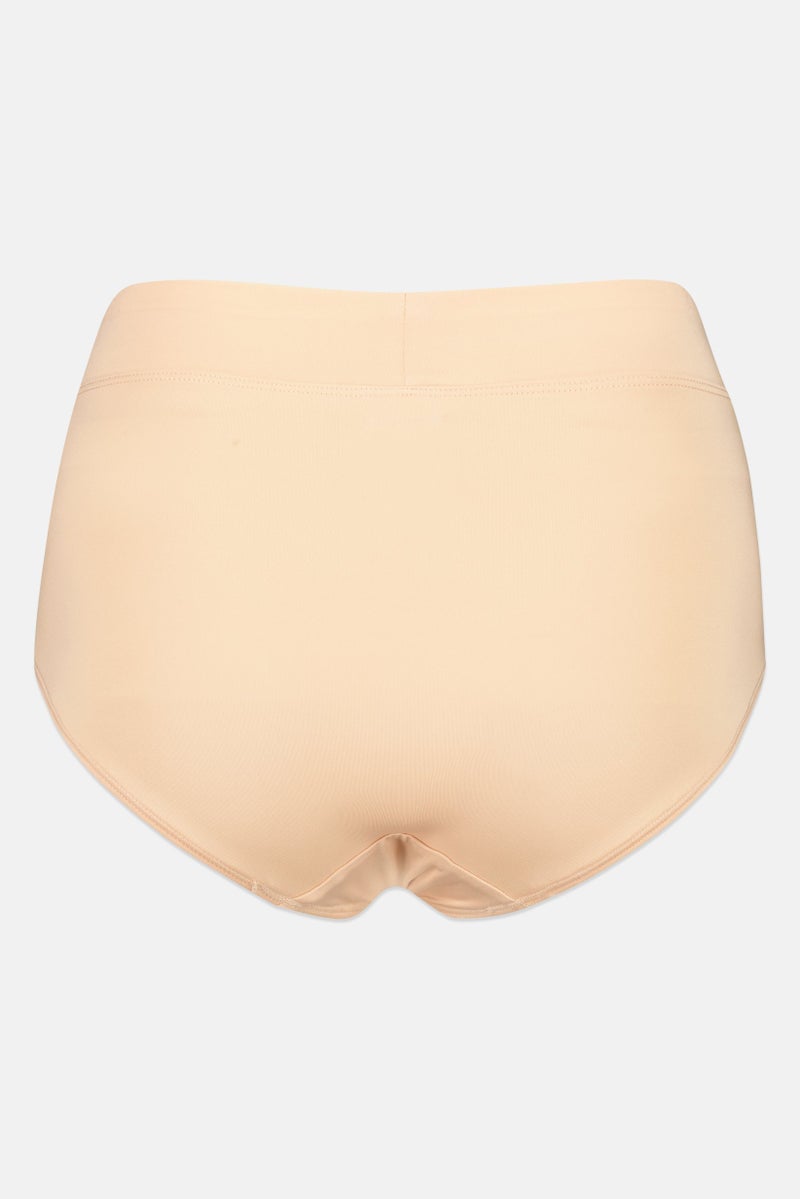 Lady Princess Women 3 Pack Plain Microfiber Briefs, Multicolor - Image 3