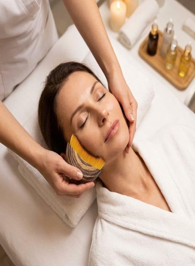 TRIVOT Lymphatic Contour Face Brush for Sculpting, Jawline Contouring & Depuffing – Soft Bristle Facial Massage Tool with Travel Case (Pack Of 1) - Image 3