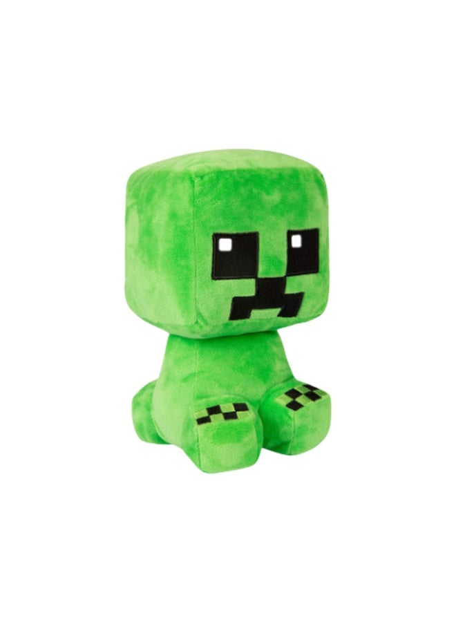 Cross-Border Minecraft Plush Toy - Cute Creeper Zombie Steve Plush Doll with Parrot
