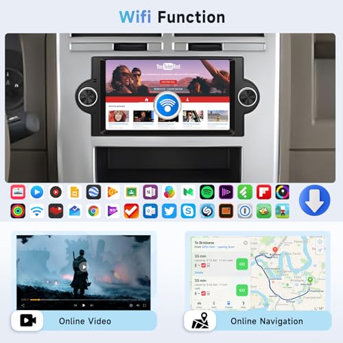 METEESER For Dodge Ram 1500 06-08,Chrysler 300C 05-07,Chrysler PT Cruiser,Jeep Grand Cherokee【2+64G】Android Car Stereo WiFi Wireless Carplay Android Auto,6.2“ for Dodge Ram Radio for Jeep Grand Cherokee Radio - Image 4