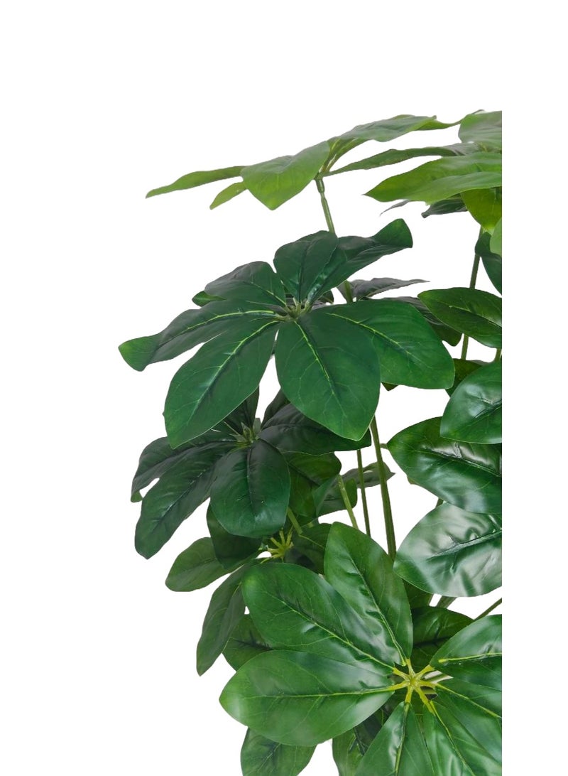 Schefflera Mini Artificial Tree 24 Installable Leaves H75CM - Image 2