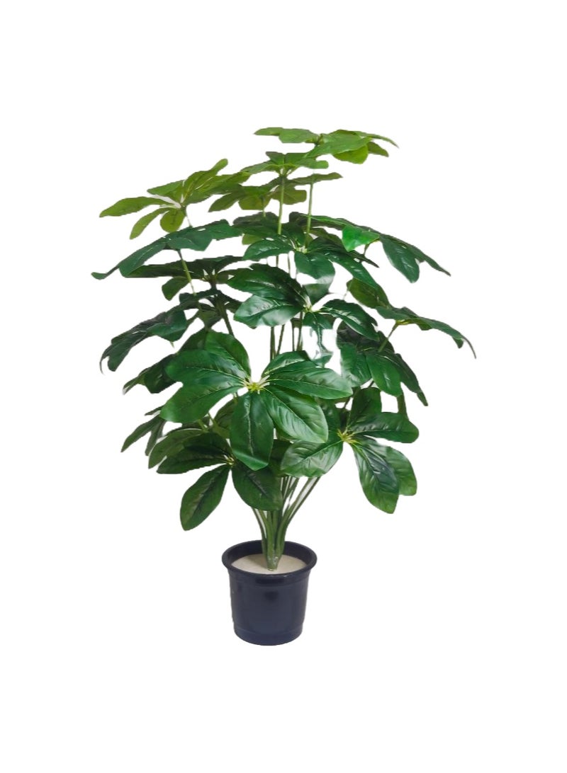 Schefflera Mini Artificial Tree 24 Installable Leaves H75CM - Image 1