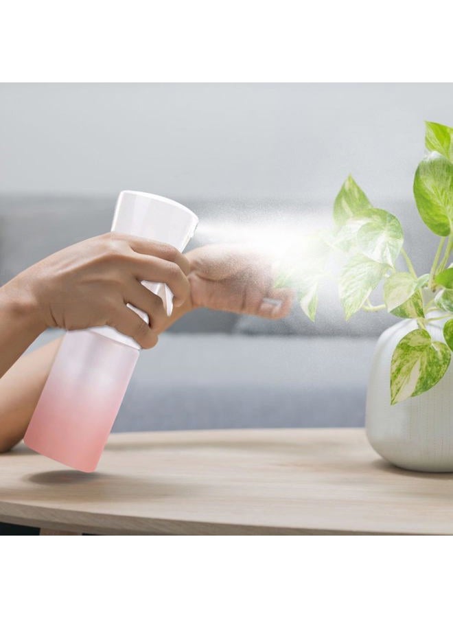 vigor path Continuous Water Mister Spray Bottle for Hair - Continuous Spray Nano Fine Mist Sprayer - Empty Spray Bottle - Reusable Beauty Spray Bottle - Cleaning, Hairstyling & Plants - 5oz/150ml (Gradient Pink) - Image 2