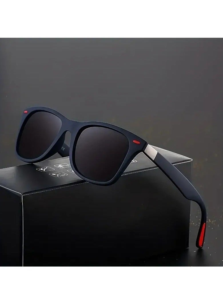 يوكانبي برشام مزدوج شعاع مربع أزياء النظارات الشمسية للجنسين العصرية شكل مقعر الظلال الرجعية - Image 4