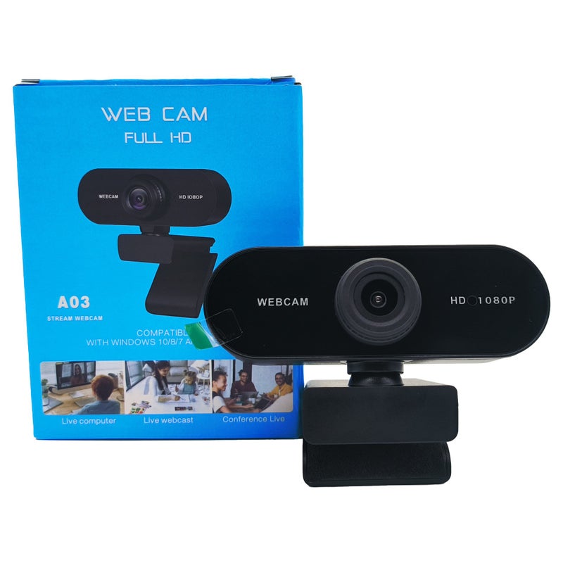 كاميرا USB عالية الدقة، كاميرا كمبيوتر A03-1080P 30FPS بدون برنامج تشغيل - Image 3