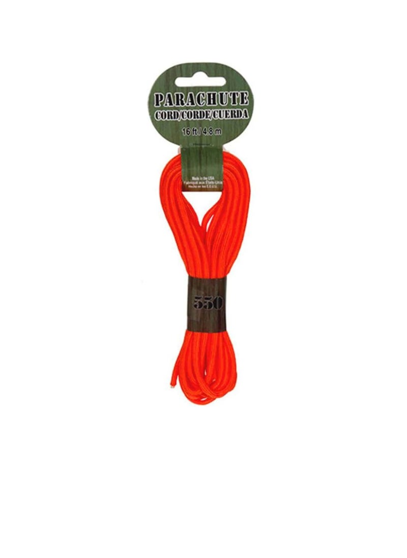 Parachute Cord 550Lb Orange 16 Feet  - Image 1
