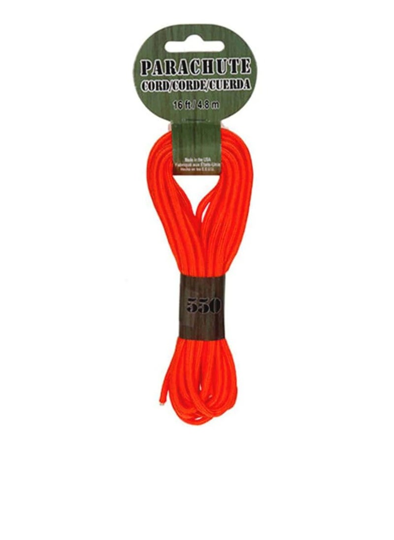 Parachute Cord 550Lb Orange 16 Feet  - Image 2