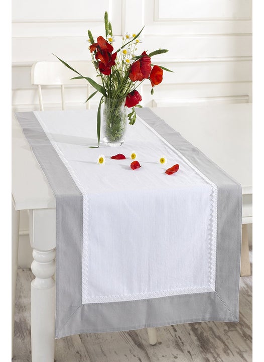 Buldan Linen Lace Runner