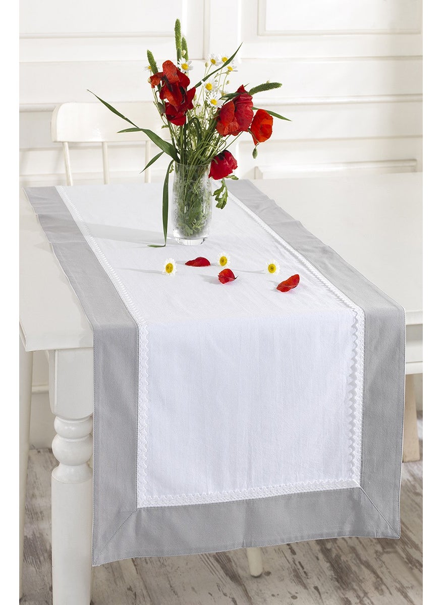 Ödel Home Buldan Linen Lace Runner 