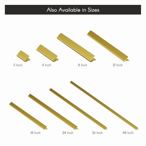 LAPO 3 Piece Aluminum Drawer Knobs and Pulls – Sturdy Door Knobs for Cabinets, Cupboards & Wardrobes (PVD Gold Finish) - Image 3