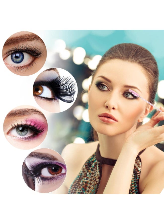24 Pcs Disposable Eyelash Mascara Brushes Crystal Eyebrow Spoolie Wands Soft Nylon Bristles Adjustable Head Lightweight Mascara Applicators for Eyelash Extensions Eyebrows Makeup Professional Salon Home Personal Use Travel and Events - Image 5