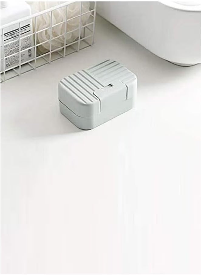 3 قطع صحن صابون ، صندوق صابون للسفر ، حامل حاوية ، دش حمام لتخزين معسكر السفر للهدايا - Image 2