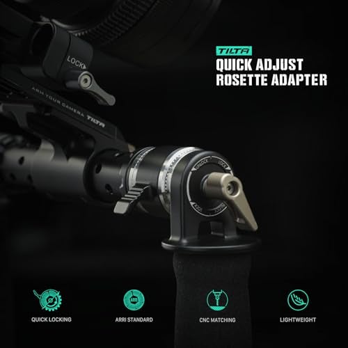 Tilta Quick Adjust Rosette Adapter Black Secure Connection Compatible Enhanced Comfort Durable Lightweight Pair - Image 3