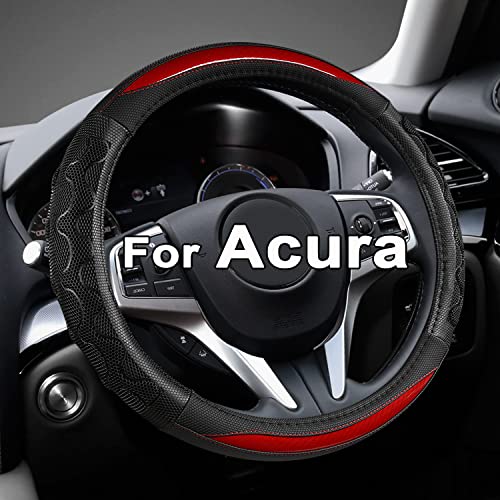 GIANT PANDA Steering Wheel Cover for Acura RDX and MDX Car Steering Wheel Cover for Acura TLX and TL Red - Image 1