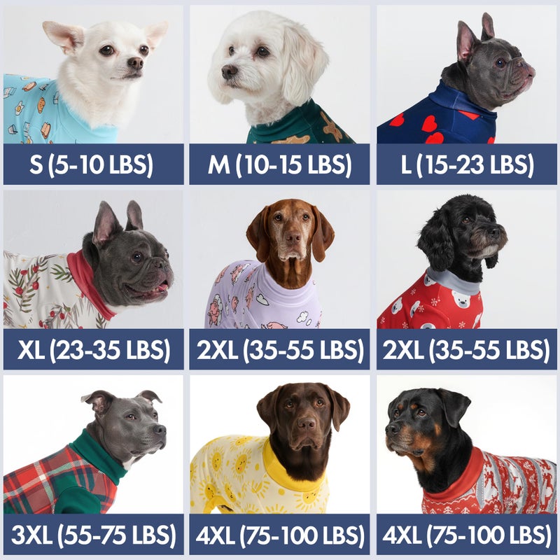 Spark Paws Dog Christmas Pajama, Dog Recovery Suit Male, Onesie, Ultra-Soft and 4-Way Stretch, for Small Medium and Large Breeds - Gingerbread Man - L - Image 2