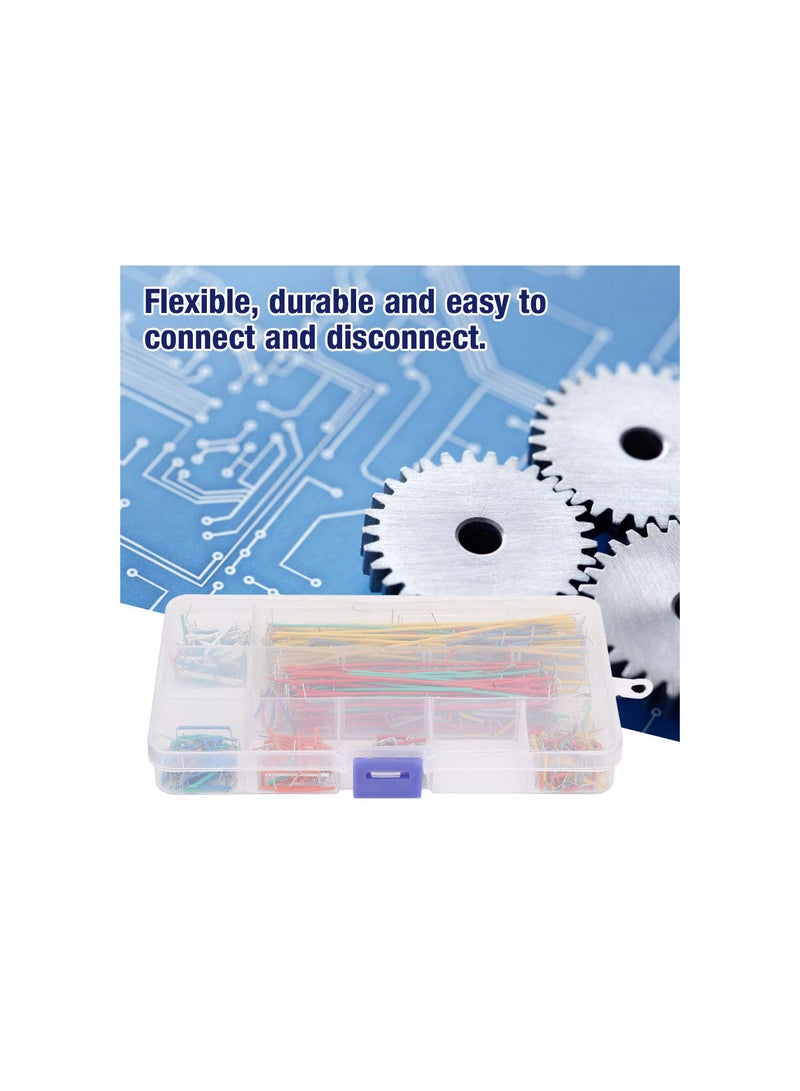 GGOOT 560pcs Solderless Breadboard Jumper Cable Set 14 Lengths Assorted Jumper Wire with Plastic Box - Image 3