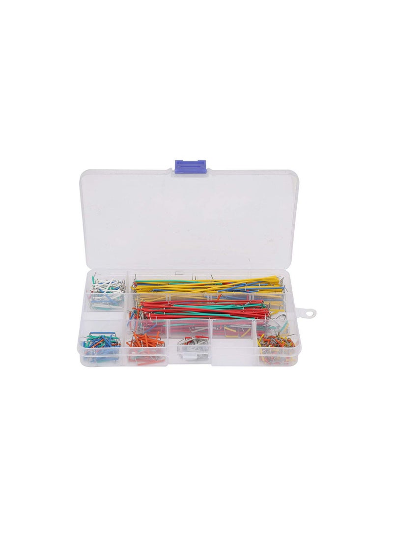GGOOT 560pcs Solderless Breadboard Jumper Cable Set 14 Lengths Assorted Jumper Wire with Plastic Box - Image 1