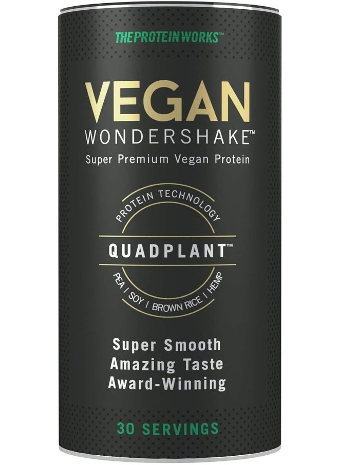 THE PROTEIN WORKS - Vegan Wondershake Protein Shake Multi Award Winning Amazing Taste 30 Servings Cookies And Cream - Image 1