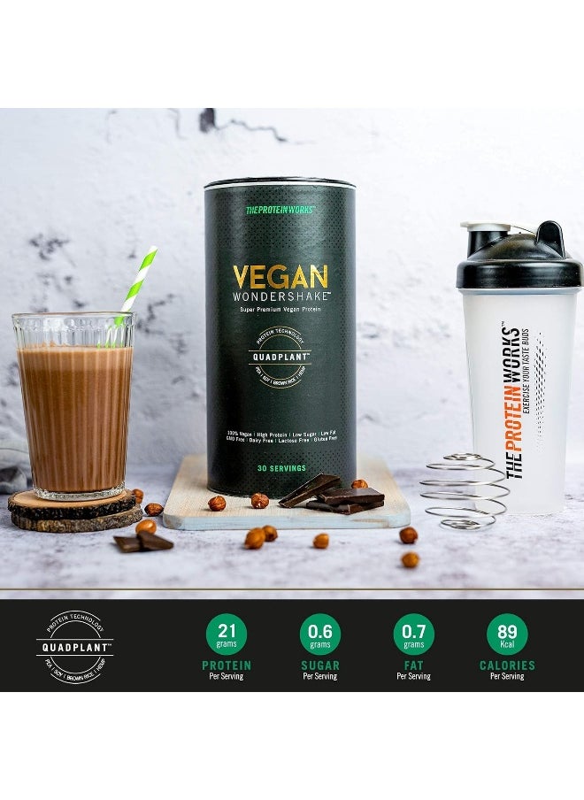 THE PROTEIN WORKS - Vegan Wondershake Protein Shake Multi Award Winning Amazing Taste 30 Servings Cookies And Cream - Image 1