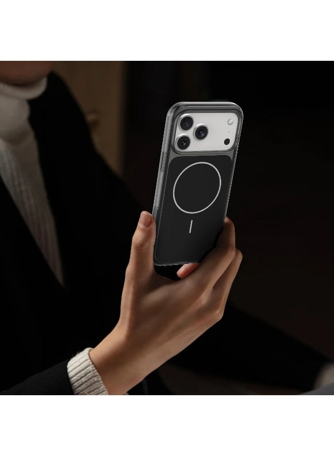 LEVELO Opulent Full PC MagSafe Case iPhone 17 Pro Max with MagSafe Compatible / Raised Bezel Protection / Camera Control Button / Full PC Construction - Phantom Black - Image 3