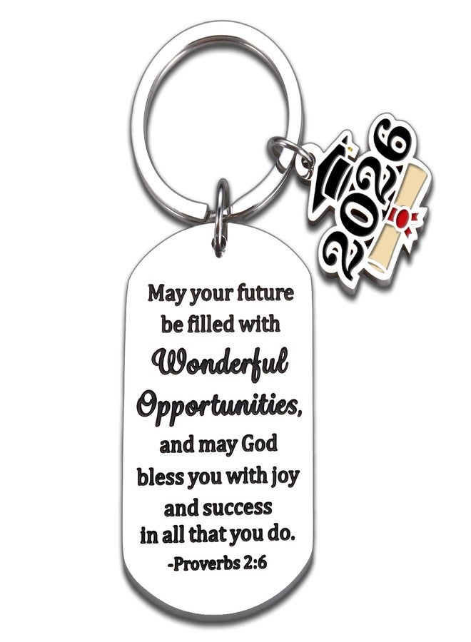 Fleure Esme Graduation Gifts for Him Her Class of 2026 Seniors College High School Students Grad Keychain Graduation Nurses Medical Christian Master Graduates Gifts for Women Men Daughter Son from Mom Dad - Image 1