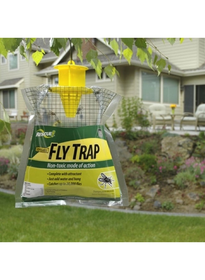 Musty Scented Non-Toxic Outdoor Wide Coverage Disposable Fly Trap Yellow 8.76 x 20.83 x 19.30 cm FTD-DB12 - pzsku/Z87D0FA4954EE57143A56Z/45/_/1705842415/aa24855c-65ff-4f93-a578-4b4524d480c7