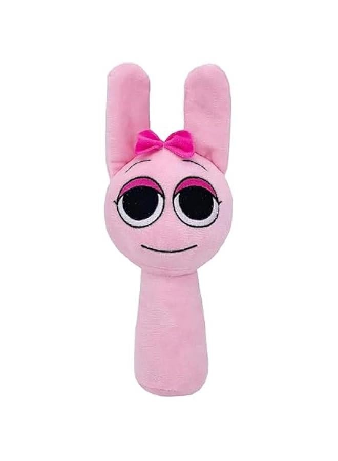 Sprunki Plush, Stuffed Figure Pillow for Horror Game Fans for Room Decor (Pinki) - Image 1