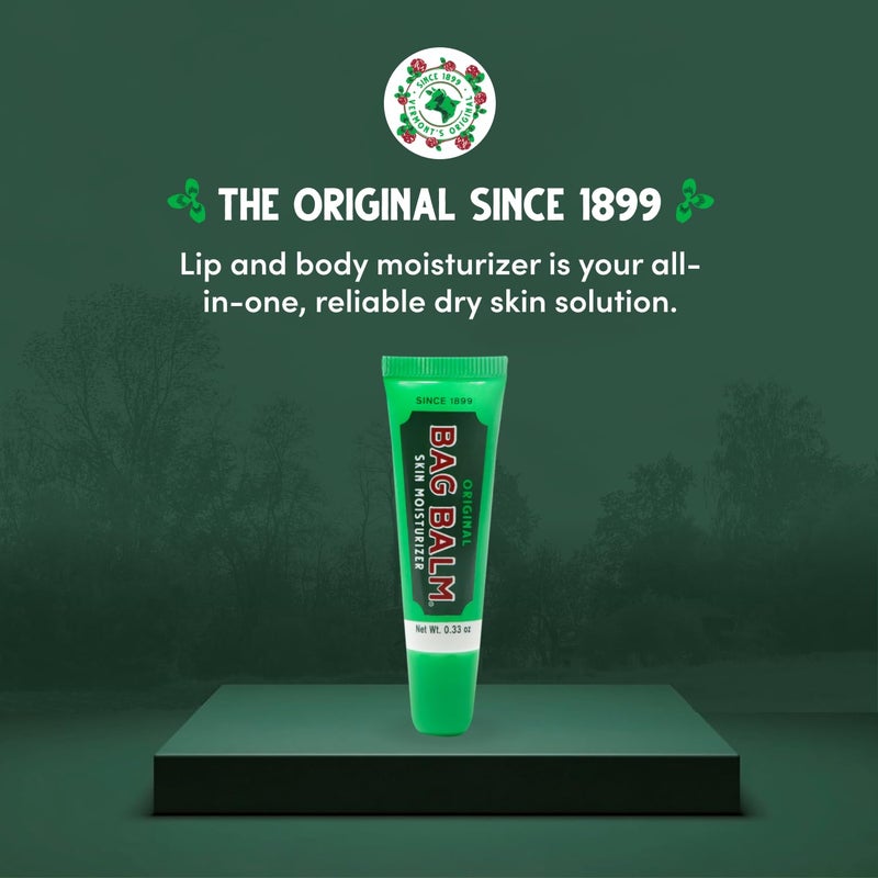 Bag Balm باج بالسم مرطب البشرة الأصلي علبة هدايا - 0.33 أونصة، 4 عبوات من بلسم الشفاه - Image 2