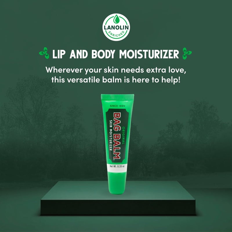 Bag Balm باج بالسم مرطب البشرة الأصلي علبة هدايا - 0.33 أونصة، 4 عبوات من بلسم الشفاه - Image 4
