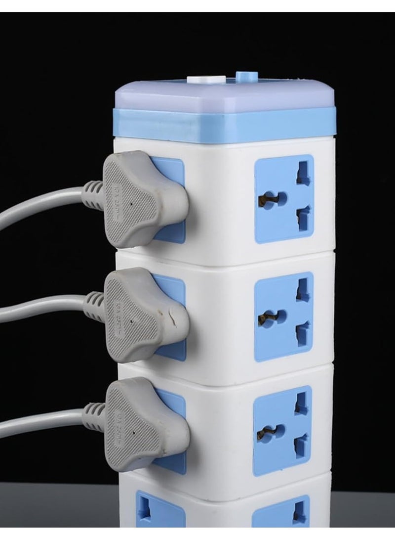 TIGER Tower Power Strip Surge Protector with USB C, 12 Outlets, Retractable Cord, and Flat Plug/Best Heavy-Duty Power Strip for Desktop, Office, and Gaming/Multi Device Charging Station  - Image 2