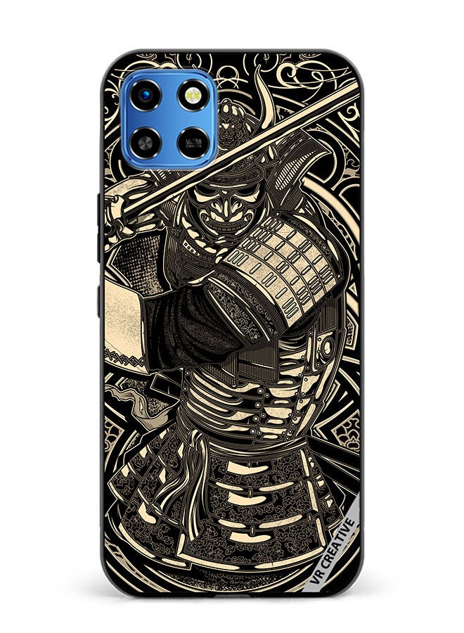 VR CREATIVE Protective Case Cover For Infinix Smart 6 HD Cool Samurai Design Multicolour - Image 1