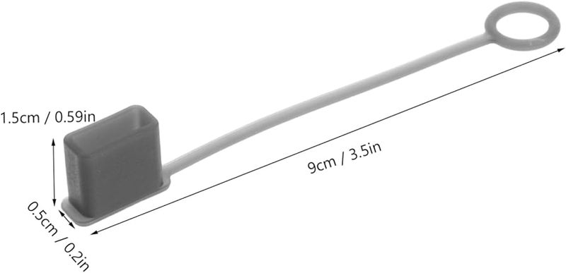 ARTIBETTER 30 Pack Black Silicone USB Port Covers Dust Plug Protectors for Phones Tablets - Image 3