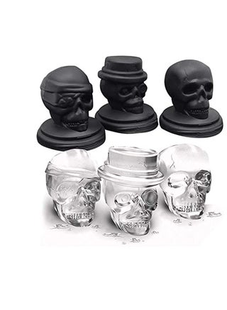Skull Ice Cube Mold, Flexible Silicone Creative 3D Skull Ice Cube Trays, Flexible Giant Ice Ball Maker, Reusable and BPA Free, Perfect for Home Party Halloween - pzsku/Z87D14F6042E0989B6FFCZ/45/_/1715263196/ba88a40b-4797-4232-b44c-1185e9b3a984