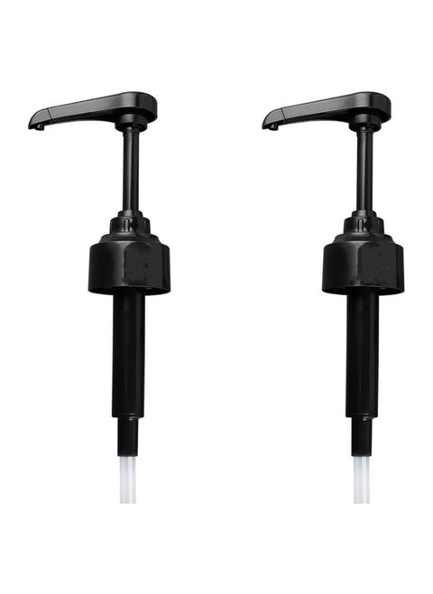 2 Pcs Syrup Pumps Pressure Nozzle Mouth Universal Coffee Pump for 25 to 35mm Glass Bottle Mouth