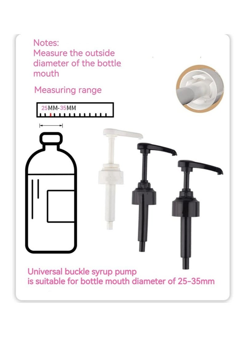 RATSAW 2 Pcs Syrup Pumps Pressure Nozzle Mouth Universal Coffee Pump for 25 to 35mm Glass Bottle Mouth  - Image 3