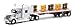 Newray International Lonestar Flatbed with Radioactive Waste Barrels 132 Scale Model Toy Truck - Image 3