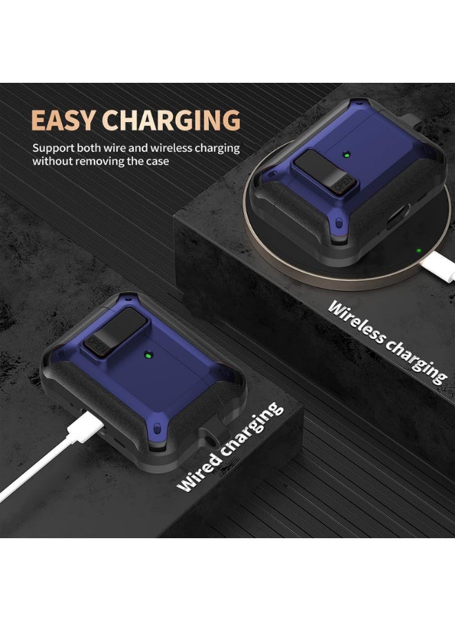 Arabest Airpods Pro 3 Case with Lock Clip, Rugged Apple Airpods Pro 3rd Generation Cover 2025 Men Women, Armor Shockproof iPod Pro3 Gen Protective Hard Shell with Carabiner&Cleaner kit, Black - Image 4