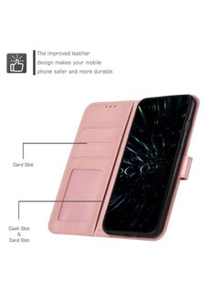 Best Choice Products Infinix Hot 40 Pro Case,Premium Infinix Hot 40 Pro Leather Wallet Case with Card Holder Kickstand Magnetic Closure Flip Folio Phone Case for Infinix Hot 40 Pro,Pink  - Image 3