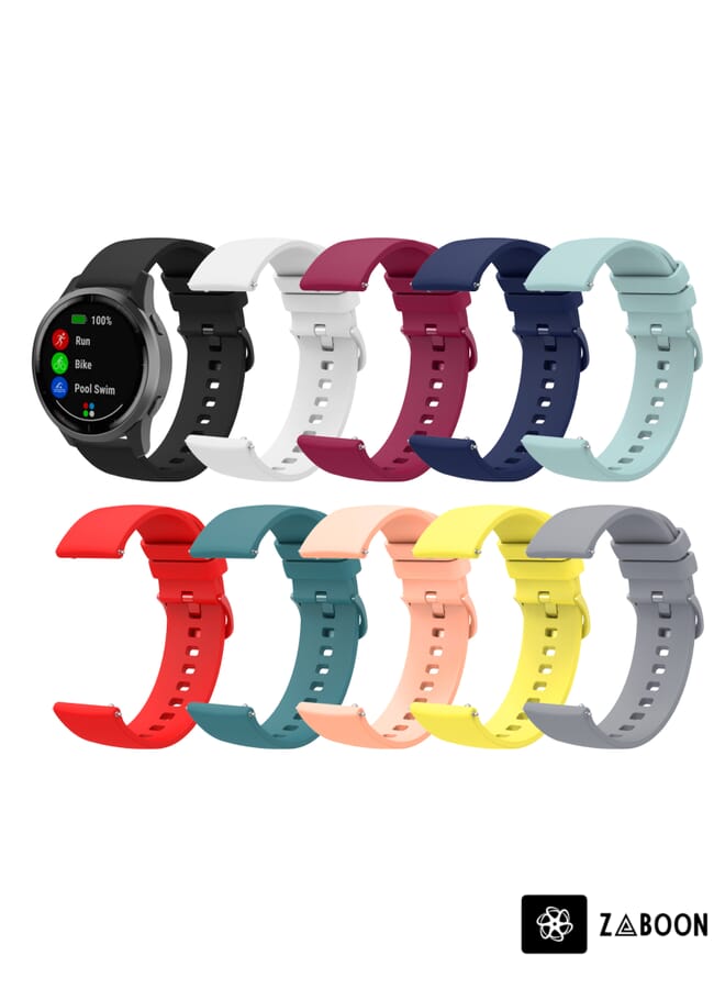 Zaboon Amazfit BIP U 20mm Solid Color Soft Silicone Watch Band - Image 4