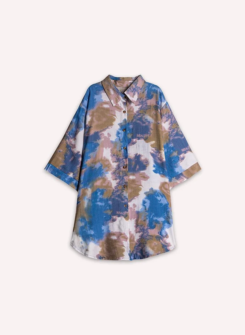 SHAPES ABSTRACT PRINT COMFORT TOP SET
