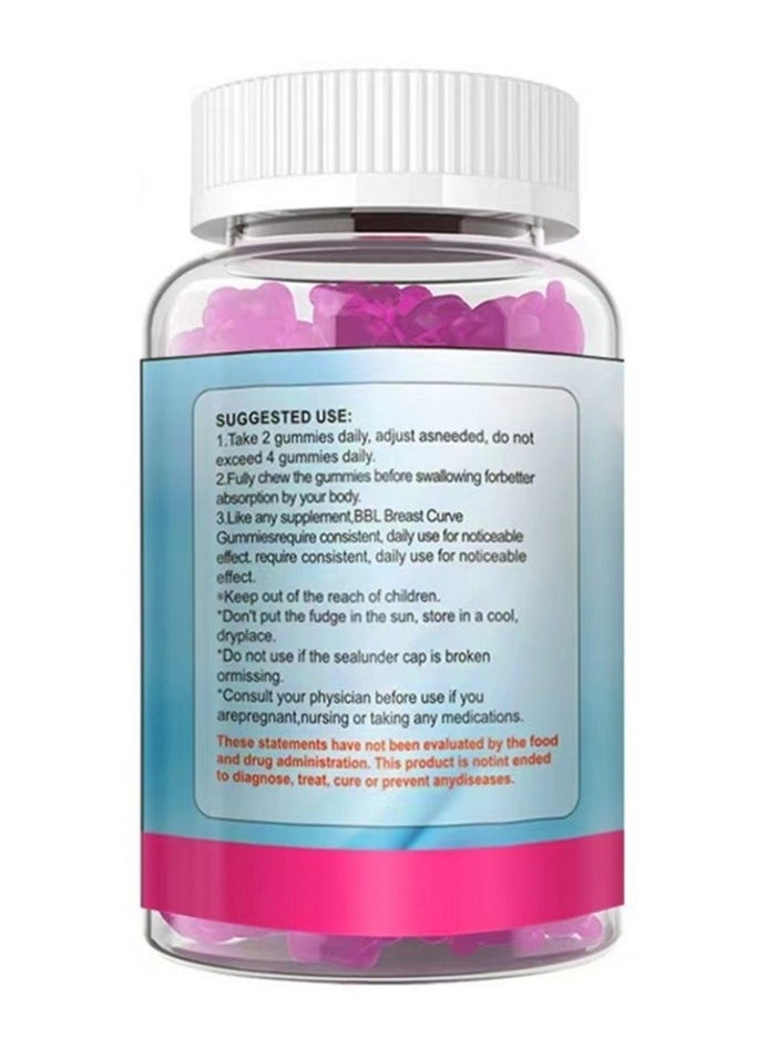 Wins Town Essential for Women's Fitness! 60 - Gummy Pack of Natural Botanical Blend Berry - Flavored Chest Firming and Lifting Gummies. With Multivitamins, Shape Charming Curves, Boost Confidence, and Enhance Workout Results  - Image 4