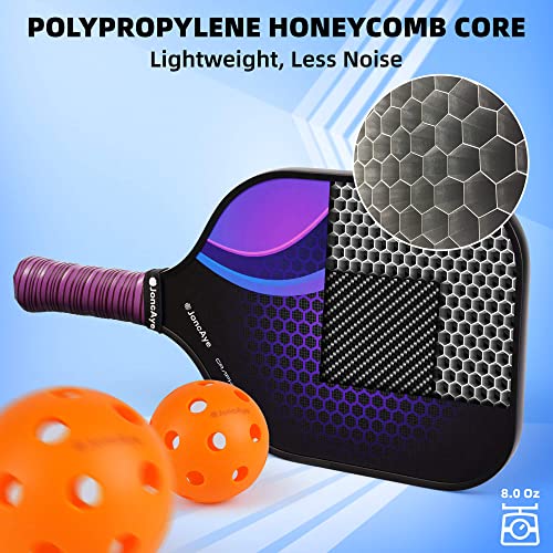 JoncAye Pickleball-Paddles-Set of 4 or 2 Rackets by JoncAye, USAPA Approved Pickle-Ball Equipment with Balls, Bag, Accessories, Fiberglass Graphite Pickleball Racquet Set for Men, Women, Kids, Adults - Image 2