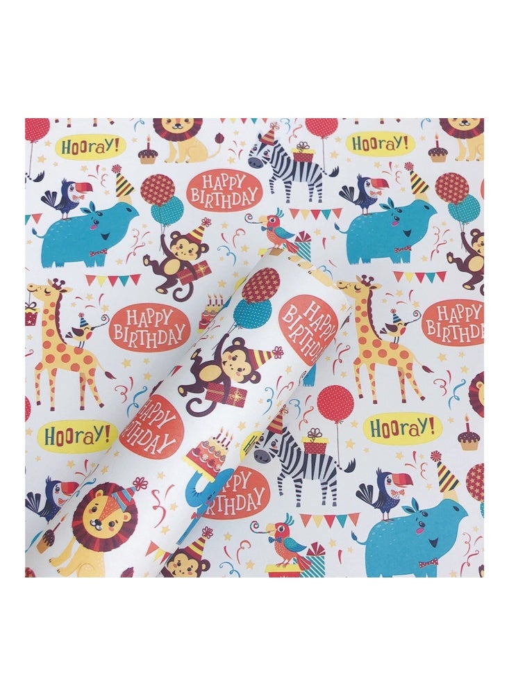 زيمي ١٢ ورقة من ورق تغليف هدايا برسومات ديناصور ووحيد القرن الكرتونية | ٥٢×٧٦ سم، وزن ٨٠ غرام، سميك، بطابع حفلات | هدايا أعياد ميلاد الأطفال، ديكورات الأعياد، حرف إبداعية، لوازم الحفلات - Image 5