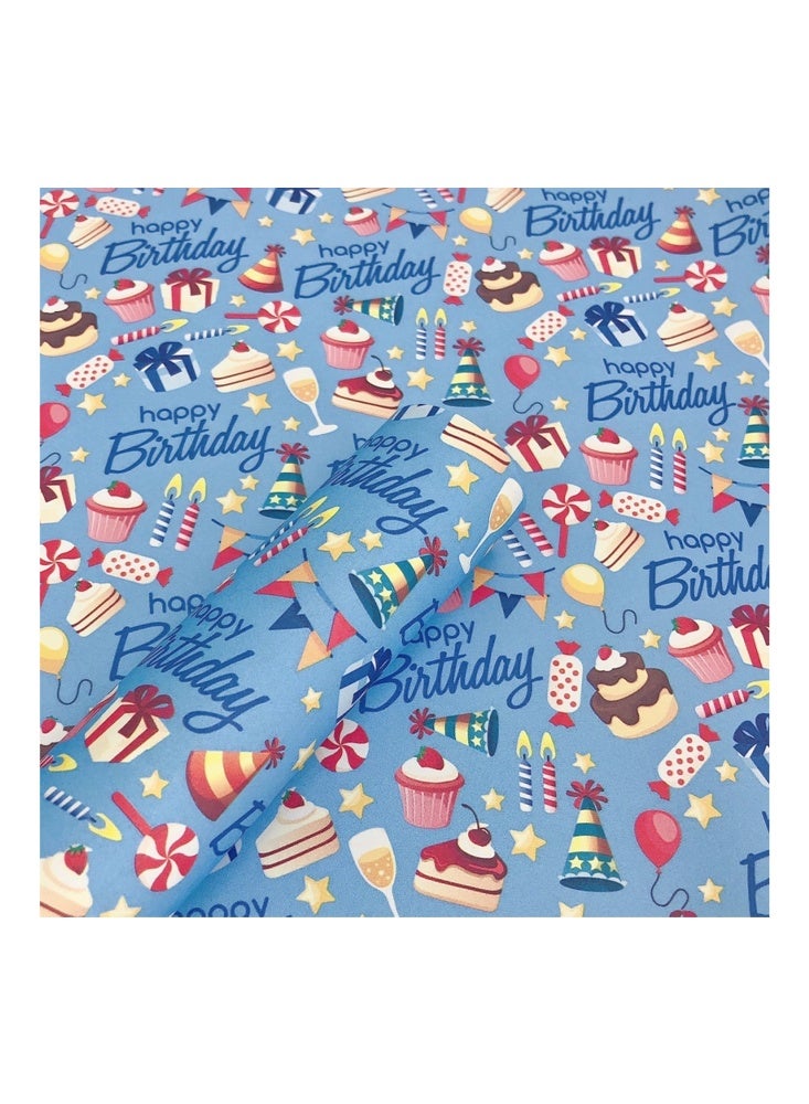 زيمي ١٢ ورقة من ورق تغليف هدايا برسومات ديناصور ووحيد القرن الكرتونية | ٥٢×٧٦ سم، وزن ٨٠ غرام، سميك، بطابع حفلات | هدايا أعياد ميلاد الأطفال، ديكورات الأعياد، حرف إبداعية، لوازم الحفلات - Image 4