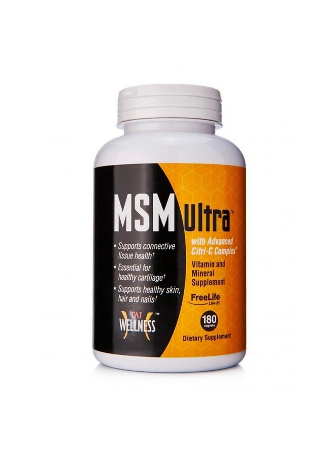 Youngevity Freelife MSM Ultra | 3,000 mg MSM + Proprietary Citri-C Complex Blend + Vitamin C | Ultimate Methylsulfonylmethane Supplement | Bone & Joint Support | 180 Count - Image 1